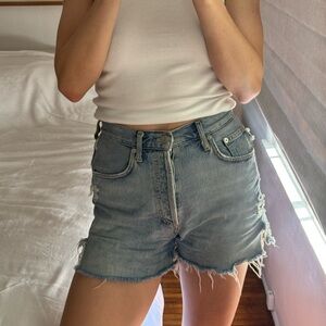 Agolde Blue Jean Shorts Vintage Style